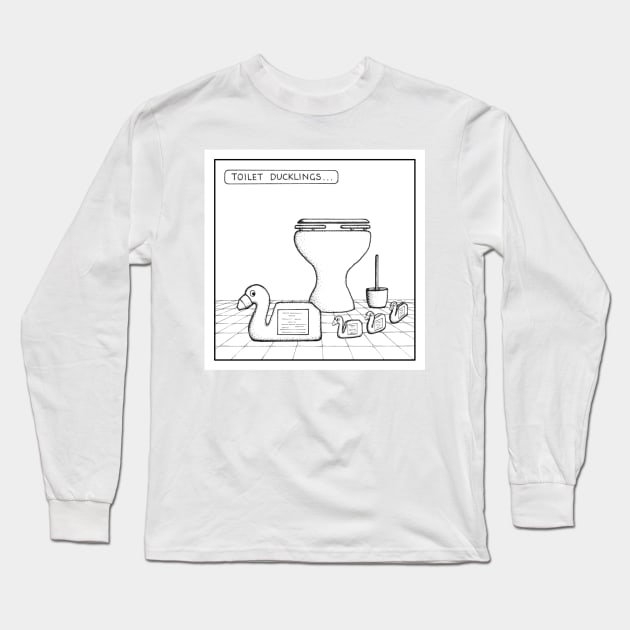 Toilet ducklings Long Sleeve T-Shirt by stevet3214